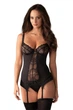 Чуттєвий корсет та трусики Obsessive Heartina corset Чорний S/M (43992) - зображення 1
