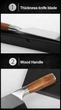 Нож топорик шеф повара Slicing Knife 20 см - изображение 3