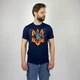 Футболка чоловіча патріотична з вишивкою «Моя зброя — мій оберіг», темно-синя L- - изображение 1