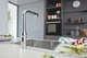 Смеситель кухонный с выдвижным изливом GROHE Accent с технологией Smartcontrol 31894000 - изображение 10
