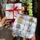 Бокс чоловічих високих шкарпеток на 8 пар 40-45 білі демісезонні весна-осінь для хлопців універсальні бавовняні з принтом - зображення 2