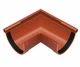 Угол желоба RainWay наружный 90° 90 мм Кирпичный, RAL 8004 - изображение 1