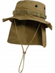 Панама Sturm Mil-Tec British Boonie Hat with Neck Flap R/S Coyote XL (12326105) - изображение 1