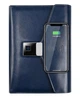 Блокнот з відбитком пальця бездротовою зарядкою та USB флешкою Lockbook Синій - зображення 1