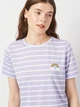 Пижама (футболка + шорты) женская из вискозы Trendyol THMSS20PT0230 S Lila (8683048217207) - изображение 5