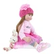 Большая виниловая кукла ручной работы с Зайчиком Reborn Baby Doll с настоящими волосами и красивыми глазами - изображение 2