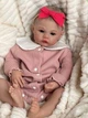 Виниловый ПУПС с бантом ручной работы Baby Born - настоящий младенец! Кукла с живыми глазами, с соской - изображение 1
