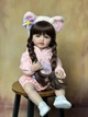 Большая виниловая кукла ручной работы в ушках Reborn Baby Doll с настоящими волосами, заплетенными в косички - изображение 3