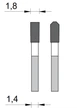 Пильный диск Stehle Mega-Steel HW для ручных машин по черному металлу 190х1,8/1,4х30 Z=48 TR-F (58458785) - изображение 2