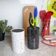 Підставка для ножів з наповнювачем із волокна універсальна Granite Knife Holder Біла - зображення 2