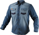 Koszula robocza NEO Tools Denim 81-549 L Niebieska (5907558439649) - obraz 1