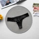 Женские трусы стринги Ouno 6504 c кружевом, Черные L/XL - изображение 2