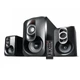 Колонки REAL-EL M-370 (black),2.1 20W Woofer, 2x12Wspeaker BT,LED,FM,SD,пульт ДУ (54578) - зображення 1