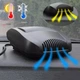 Охолоджувач і нагрівач автомобільний керамічний від прикурювача 12V Auto Heater Fan 701 - зображення 3