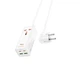 Зарядний пристрій Hoco AC10A Barry PD65W Gan 2xType-C+2xUSB кабель 1.5м white (58244) - зображення 3