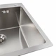 Кухонна мийка 50*50 нержавійка Platinum Handmade (сифон круглий, 3,0/0,8) - зображення 2