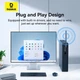 Wi-Fi Адаптер Baseus FastJoy Series 650Mbps USB 2.4Ghz/5Ghz для ПК и ноутбука, Черный - изображение 8
