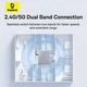 Wi-Fi Адаптер Baseus FastJoy Series 650Mbps USB 2.4Ghz/5Ghz для ПК и ноутбука, Черный - изображение 11