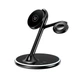 Заряджання бездротове Qi 3in1 Складене Magnetic Wireless Charger X516 |15W, Phone/AirPods/iWatch | Чорний - зображення 3