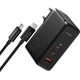 Сетевое зарядное устройство Baseus GaN5 Pro Digital Fast Charger 160W 2xUSB-C+USB-A + кабель USB Type-C to USB Type-C 1m (P10110825113-00) Cluster Black - изображение 1