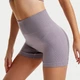 Шорты женские Lesko 1802# M Лиловый бесшовные для фитнеса пуш ап - изображение 3