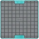 Лизальний килимок антистрес для собак LickiMat Playdate Tuff Turquoise, тверда основа - зображення 1
