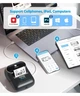 Принтер для термоетикеток Label Maker Phomemo M110 портативний Сірий - зображення 5