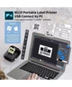 Принтер для термоетикеток Label Maker Phomemo M110 портативний Сірий - зображення 6