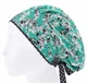 Медицинская шапочка-чепчик женская HeadwearUniverse универсальная принт Черёмуха - изображение 3