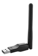 USB Wi-Fi адаптер RT8188 з поворотною антеною мережна карта з LED індикатором (562402207-1) Чорний - зображення 8