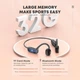 Бездротові спортивні кісткові навушники Langsdom Opetec Race Bluetooth-гарнітура з вбудованою пам'яттю 32G Чорний - зображення 4