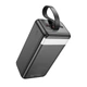 УМБ Hoco J123C 60000 mAh 5USB/Type-C, PD/QC, 22.5W чорний з ліхтариком - зображення 7