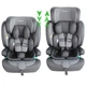 Детское кресло XOMAX LM238 с Isofix I 9-36 кг, 15 месяцев – 12 лет, группа 1/2/3 серый Германия - изображение 3