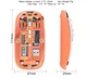 Мышь беспроводная, бесшумная T-Wolf X11 с аккумулятором 2,4G+Bluetooth Orange - изображение 2
