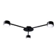 Люстра стельова MSK Electric Copter на три круглі плафони під лампи GX53 чорна NL 8040-3 BK - зображення 1