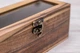 Деревянный органайзер для очков с персонализацией EcoWalnut Деревянный футляр для 1 пар очков со стеклянной крышкой - изображение 6