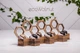Органайзер коробочка в форме сот для часов с персонализацией EcoWalnut Сотовая шкатулка для 7 часов со стеклянной крышкой - изображение 6