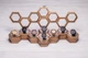 Настольная коробочка органайзер в форме сот для часов с логотипом EcoWalnut Сотовая шкатулка для 8 часов со стеклянной крышкой - изображение 7
