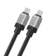 Кабель Type-C на Type-C з підсвічуванням Baseus CoolPlay Series Fast Charging (2m, 100W, 5A, 480Mbps). Black - зображення 3