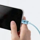 USB кабель для iPhone iPad с разъемом Lightning Baseus Crystal Shine Series (2.4A, 1.2m). Sky Blue - изображение 7