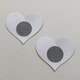 Cтікіні наліпки на груди сердечка з написом kiss me Honey Fashion Accessories One Size чорний (3-125) - зображення 3