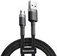 Кабель Baseus cafule Cable USB For Micro 2.4A 0.5M Gray+Black - изображение 3