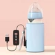 Бутылочка для кормления Dr.Green с системой смешивания молока и USB-термостатом 240 мл 3-6 месяцев соска М Голубой (1014-132-01) - изображение 1