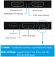Аудиоразветвитель HDMI 1 на 2 порта сплиттер 4k 60hz 1x2 разветвитель HDMI2.0b Splitter с поддержкой EXTRACT AUDIO (WAZ-F12C) - изображение 3