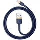 Кабель Baseus cafule Cable USB For lightning 2.4A 1M Gold + Blue - зображення 2
