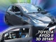 Дефлекторы окон (ветровики) HEKO для Toyota Aygo 2014+ / Citroen С1 2014+ 3D вставные 2 шт - изображение 7