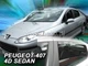 Дефлектори вікон (вітровики) HEKO для Peugeot 407 2004-2011 (+ОТ) Sedan - зображення 7