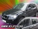 Дефлекторы окон (ветровики) HEKO для BMW X3 F25 2011+ 5D вставные 4 шт - изображение 7