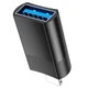 Адаптер Hoco UA17 Lightning Male to USB female USB2.0 adapter Black - зображення 5