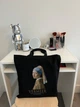 Екошопер BookOpt BK4074 VERMEER "Дівчина з перловою сережкою" чорний - изображение 8